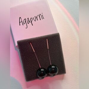 Agapurni glass earrings